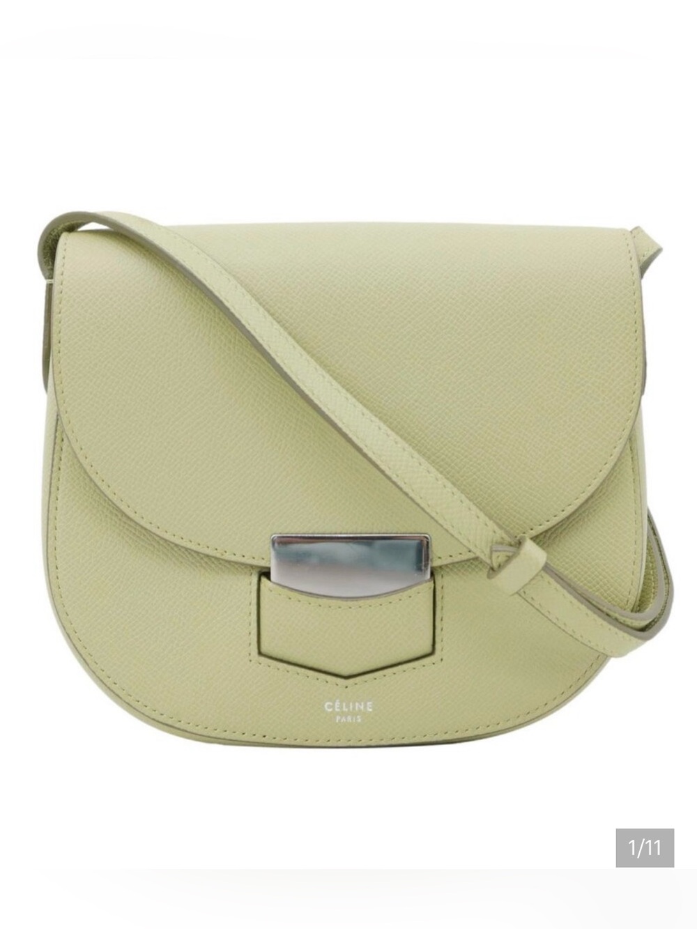 Celine Trotteur Calfskin Crossbody Bag